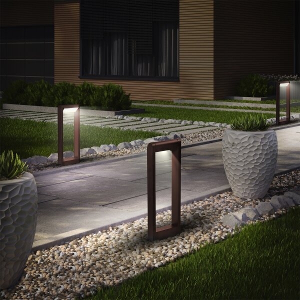 Brilagi - LED vonkajšia lampa CROTONE LED/7W/230V hnedá IP54 50 cm