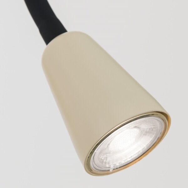 Orion - Stmievateľná flexibilná nástenná lampička DOTTY 1xGU10/10W/230V béžová/čierna