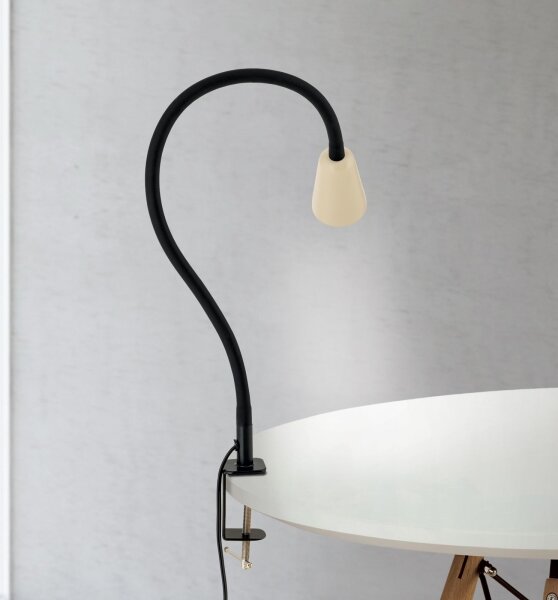 Orion - Flexibilná stolná lampa so svorkou DOTTY 1xGU10/10W/230V béžová/čierna