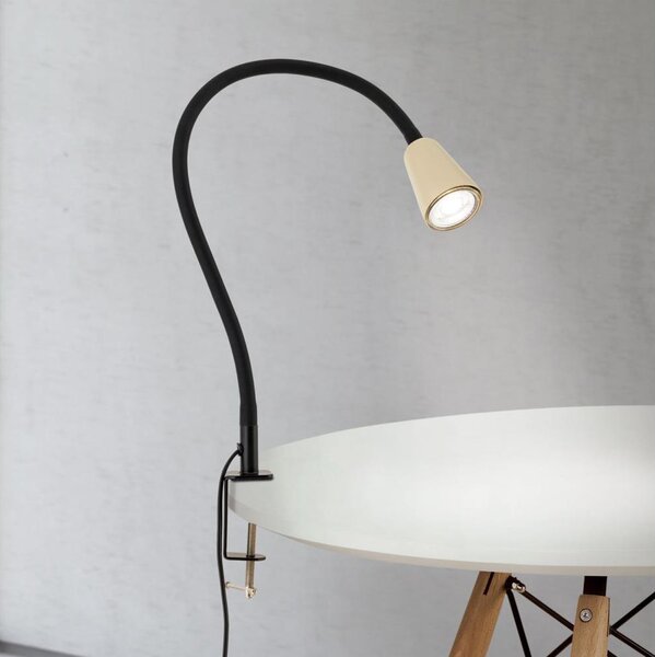 Orion - Flexibilná stolná lampa so svorkou DOTTY 1xGU10/10W/230V béžová/čierna