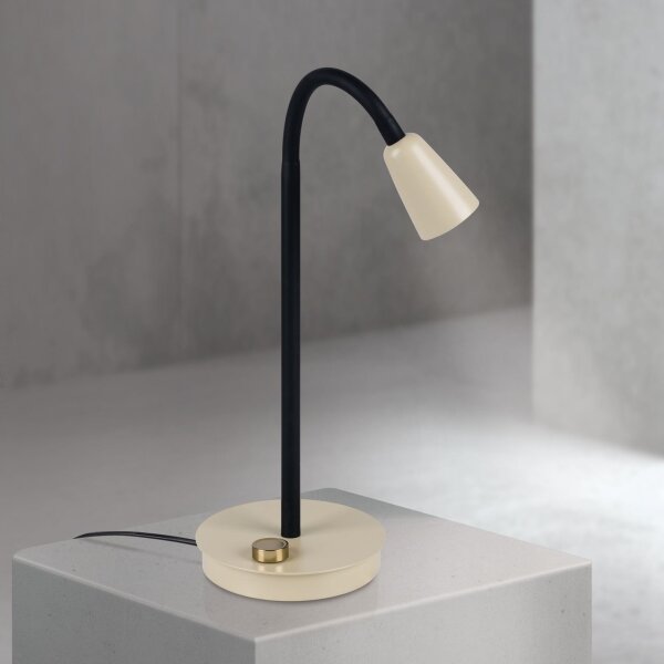 Orion - Stmievateľná flexibilná stolová lampa DOTTY 1xGU10/10W/230V béžová/čierna