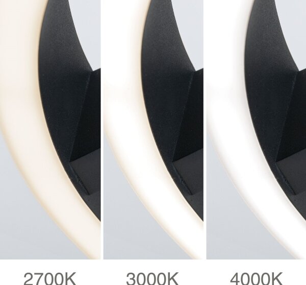 Orion - LED stropné svietidlo KOLK LED/40W/230V 2700/3000/4000K pr. 40 cm čierne