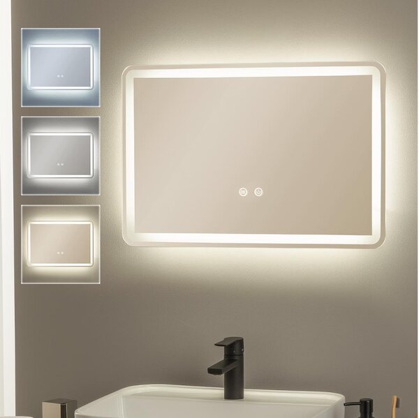 Brilagi - LED stmievateľné kúpeľňové vyhrievané zrkadlo s podsvietením BELLA LED/12W/230V 40x60 cm IP44