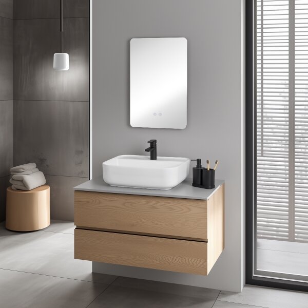Brilagi - LED stmievateľné kúpeľňové vyhrievané zrkadlo s podsvietením DIANA LED/13W/230V 60x40 cm IP44