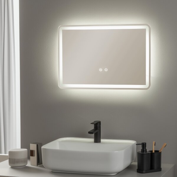Brilagi - LED stmievateľné kúpeľňové vyhrievané zrkadlo s podsvietením BELLA LED/12W/230V 40x60 cm IP44
