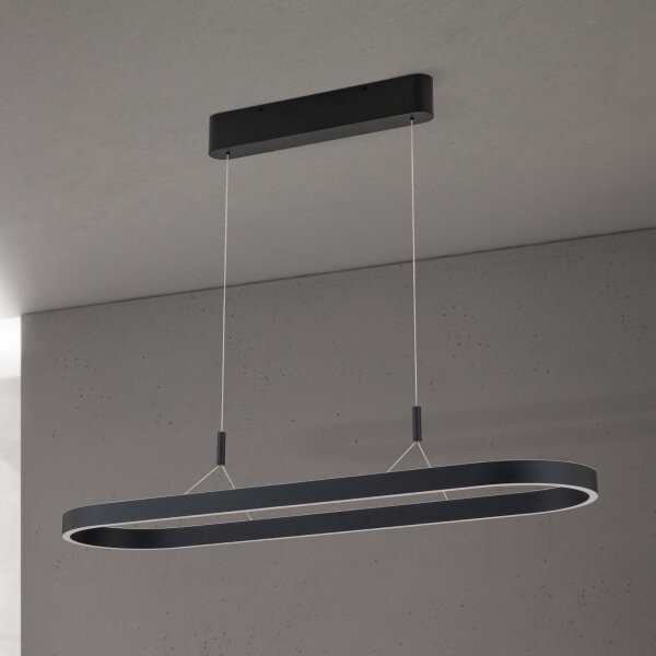 Orion - LED luster na lankách CARRARA LED/80W/230V 2700/3000/4000K čierny