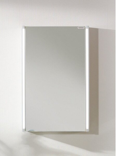 Zrkadlová skrinka s osvetlením Fackelmann 42,5x67 cm lamino biela SIKONF82951