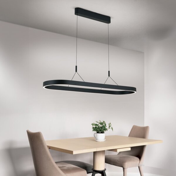 Orion - LED luster na lankách CARRARA LED/80W/230V 2700/3000/4000K čierny