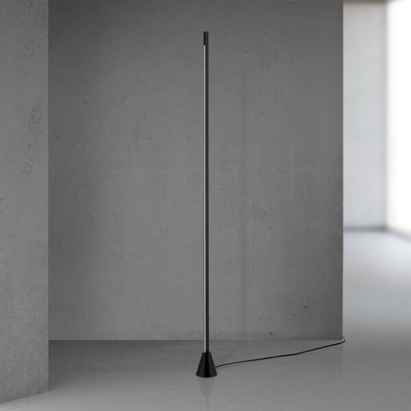 Orion- LED stmievateľná stojacia lampa s pohybovým senzorom SOJIE LED/26W/230V čierna