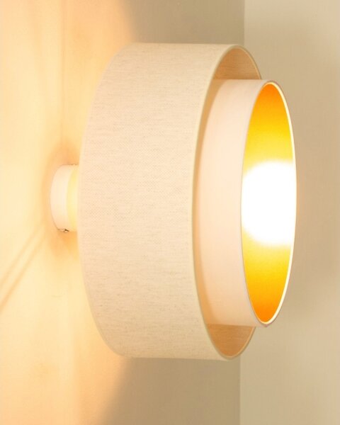 Prisadený luster NATIA 1xE27/60W/230V pr. 45 cm biely