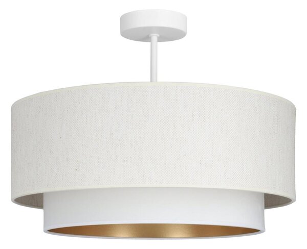 Prisadený luster NATIA 1xE27/60W/230V pr. 45 cm biely