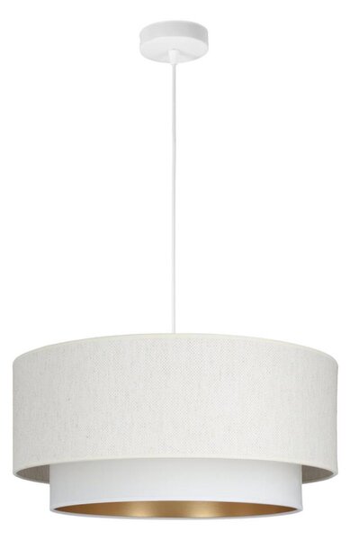 Luster na lanku NATIA 1xE27/60W/230V pr. 45 cm biely