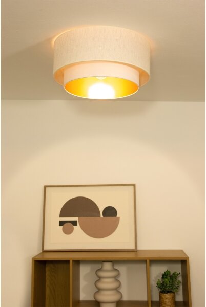 Stropné svietidlo NATIA 1xE27/60W/230V priemer 45 cm biele