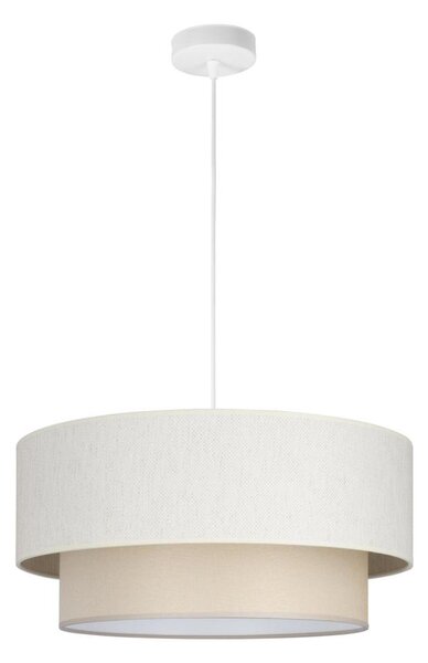 Luster na lankách NATIA 1xE27/60W/230V, priemer 45 cm, krémový