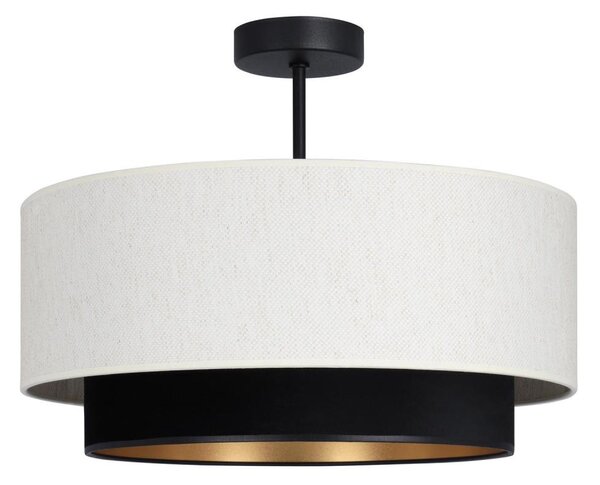 Prisadený luster NATIA 1xE27/60W/230V priemer 45 cm biela/čierna