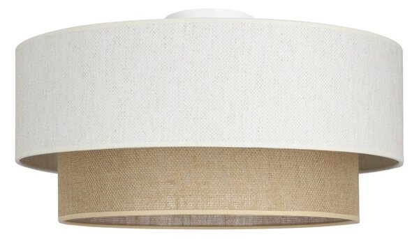 Stropné svietidlo NATIA 1xE27/60W/230V pr. 45 cm biela/hnedá