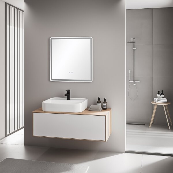 Brilagi - LED stmievateľné kúpeľňové vyhrievané zrkadlo s podsvietením BELLA LED/16W/230V 60x60 cm IP44