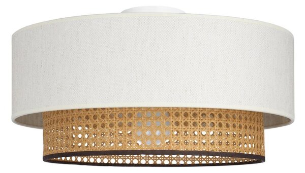 Stropné svietidlo NATIA 1xE27/60W/230V priemer 45 cm biela/hnedá