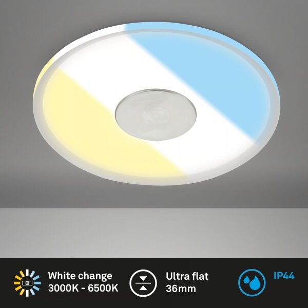 Briloner 7480019 - LED kúpeľňové podhľadové svietidlo LED/6W/230V 3000/4000/6500K IP44 biela