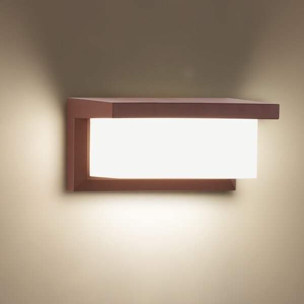 Brilagi - LED vonkajšie nástenné svietidlo BRICKY LED/12W/230V hnedá IP54