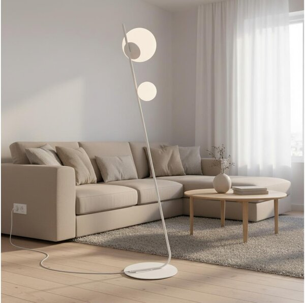 Stojacia lampa TATU 2xG9/8W/230V biela