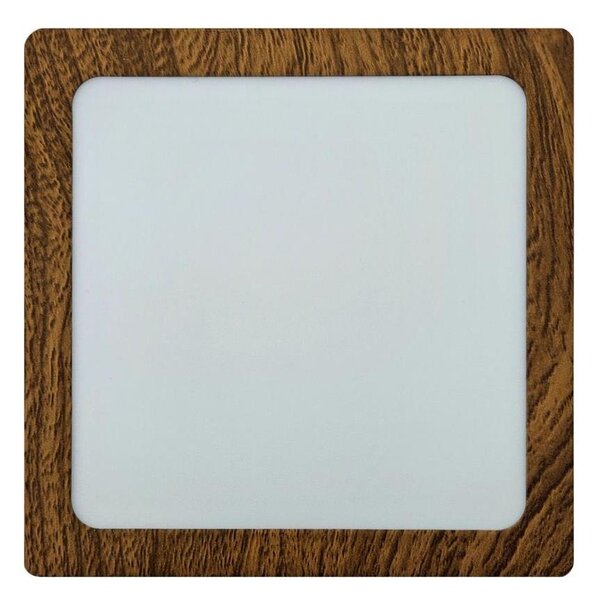LED Stropné svietidlo BLOCK LED/12W/230V 4200K 16,3x16,3 cm hnedá