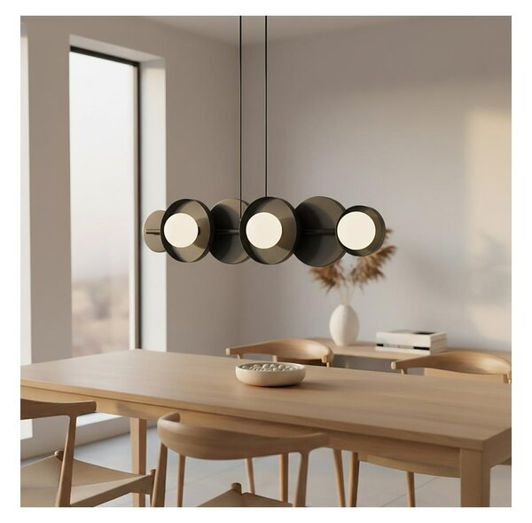 Závesný luster na lanku MODEL 6xG9/8W/230V, čierny