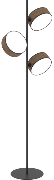 Stojacia lampa DRUMZ 3xE14/10W/230V hnedá