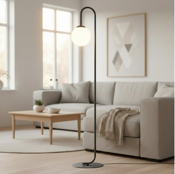 Stojacia lampa FLOR 1xE14/10W/230V čierna