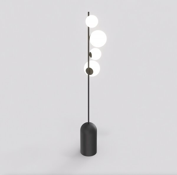 Stojacia lampa ETNO 4xG9/8W/230V čierna