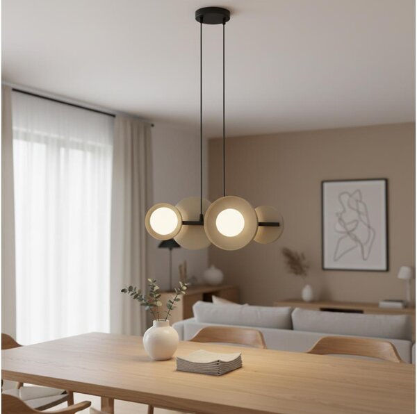 Závesný luster na lanku MODEL 4xG9/8W/230V béžový
