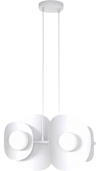 Luster na lanku ELEMENTI 4xG9/8W/230V biela