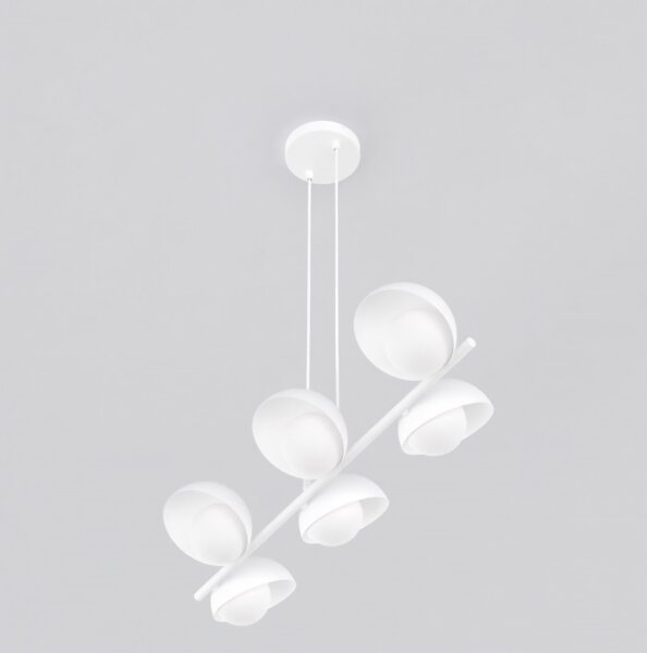Luster na lane BOOM 6xG9/8W/230V biela