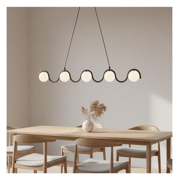Luster na lane SINUS 5xG9/8W/230V čierna