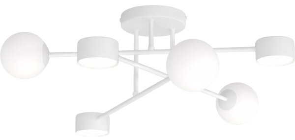 Prisadený luster HOLON 3xG9/8W/230V + 3xGX53/12W biela