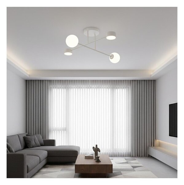 Prisadený luster HOLON 2xG9/8W/230V + 2xGX53/12W biela