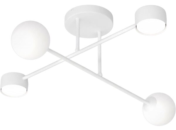 Prisadený luster HOLON 2xG9/8W/230V + 2xGX53/12W biela