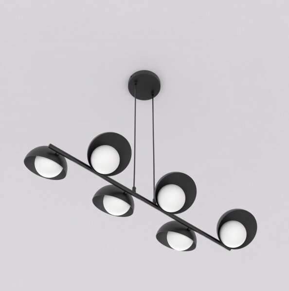 Luster na lanku BOOM 6xG9/8W/230V čierny
