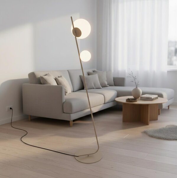 Stojacia lampa TATU 2xG9/8W/230V béžová