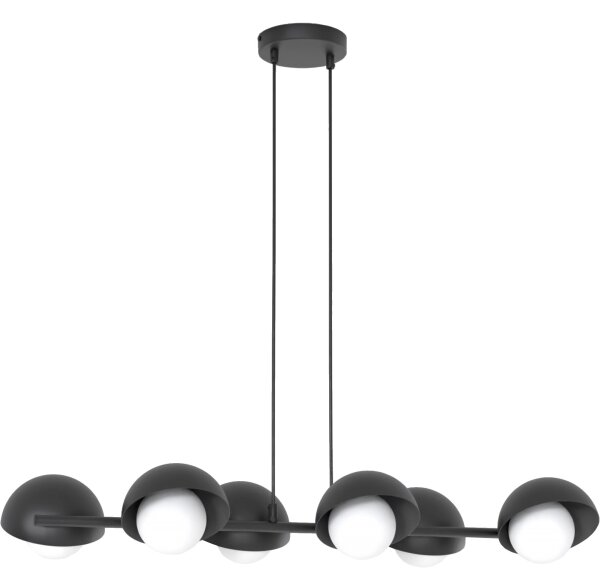 Luster na lanku BOOM 6xG9/8W/230V čierny