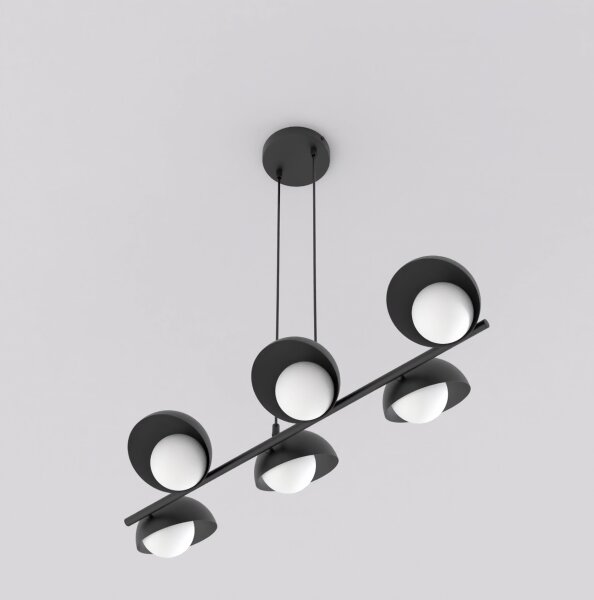 Luster na lanku BOOM 6xG9/8W/230V čierny