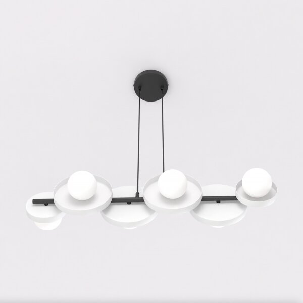 Luster na lankách MODEL 6xG9/8W/230V biela