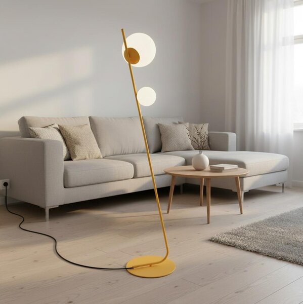 Stojacia lampa TATU 2xG9/8W/230V oranžová