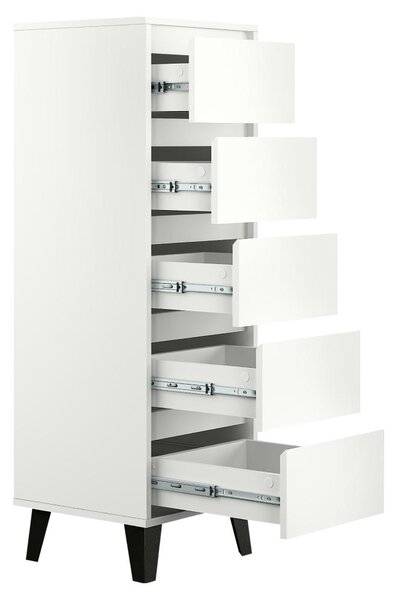 NovýNábytok.sk Komoda Brisas 3 (biela + čierna) . Vlastná spoľahlivá doprava až k Vám domov. 1116257