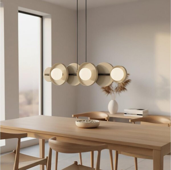 Závesný luster na lanku MODEL 6xG9/8W/230V béžová