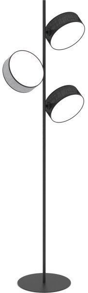 Stojacia lampa DRUMZ 3xE14/10W/230V čierna/sivá