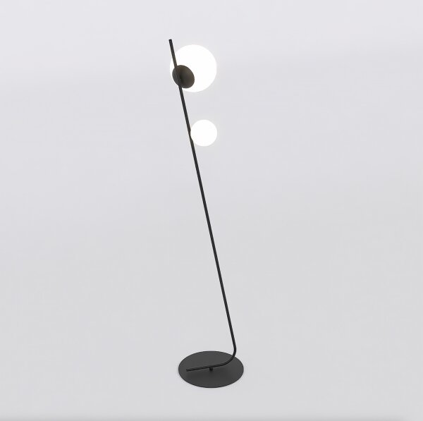 Stojacia lampa TATU 2xG9/8W/230V čierna