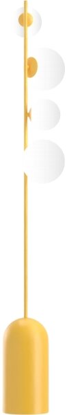 Stojacia lampa ETNO 4xG9/8W/230V oranžová