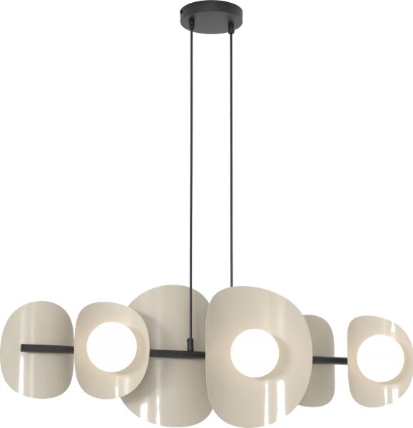 Luster na lanku ELEMENTI 6xG9/8W/230V béžový