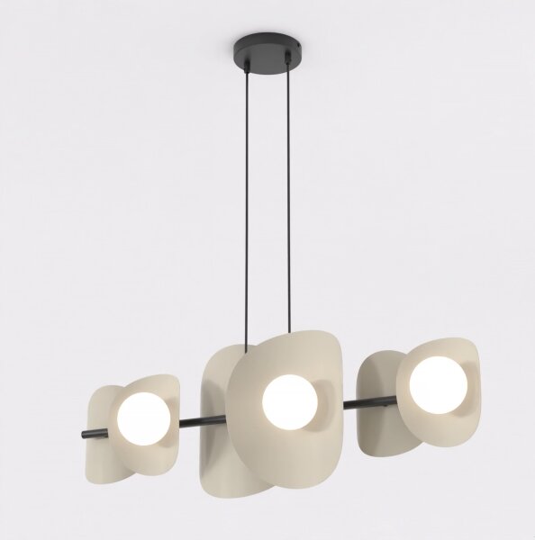 Luster na lanku ELEMENTI 6xG9/8W/230V béžový